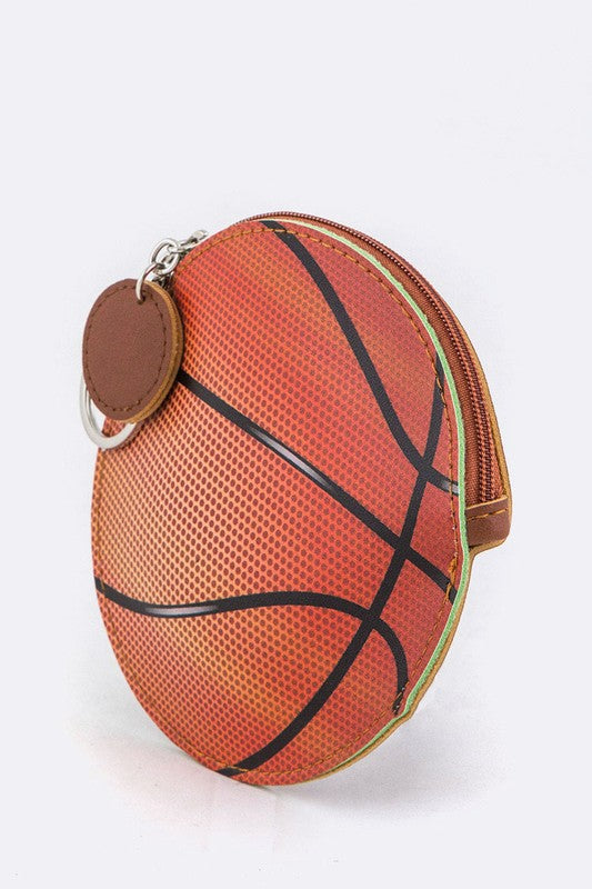 Basket Ball Coin Purse Key Charm