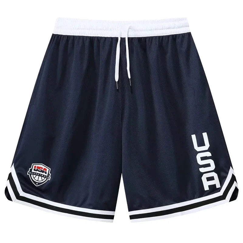Loose Fit  Basketball Shorts with Pockets