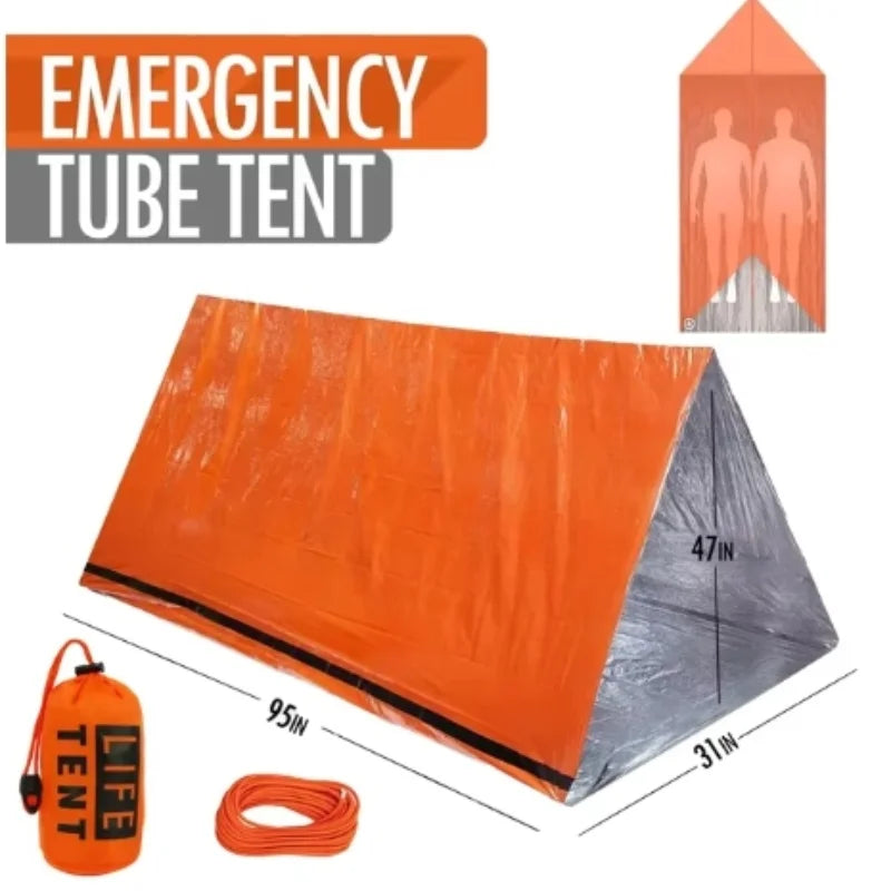 2 Person Emergency Tent Casa De Waterproof Camping Travel Pergola Family Campaign House Tourist Tents Cool Gear Equipment Coat