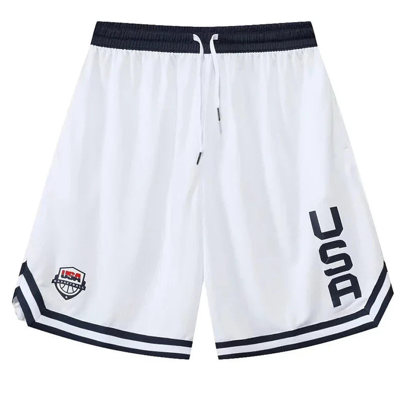 Loose Fit  Basketball Shorts with Pockets