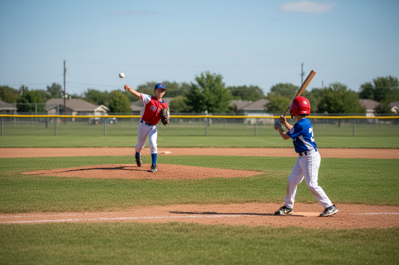 Boys at a baseball field